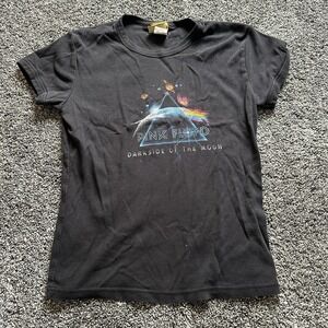 PINK FLOYD Anthill Rockware Women's XL DSOTM Dark Side Moon Band Tee Black